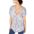 thumbnail image 2 of IDEOLOGY T-Shirt à Manches Courtes Col Rond Extensible Tie Dye pour Femmes Violet TG, 2 of 5