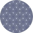 thumbnail image 1 of Ahgly Company Indoor Round Patterned Blue Angel Blue Area Rugs, 3' Round, 1 of 6