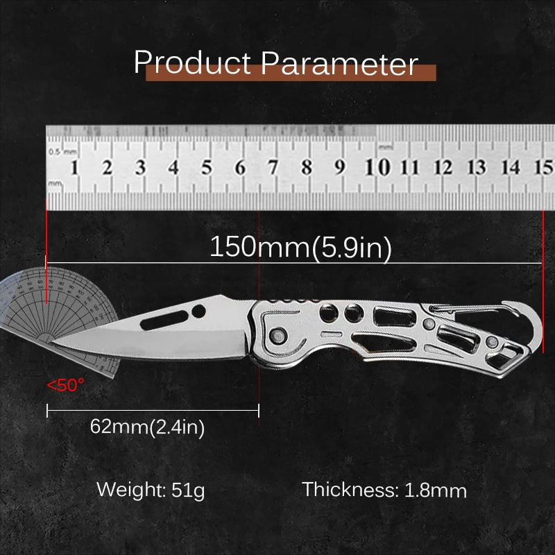 15PCS Multi-function Pocket Fruit Cutting Knife Stainless Steel Folding Knife Boning Butcher Knife Meat Cleaver Utility Knife Camping Knife Small Knife For Outdoor BBQ
