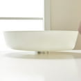 thumbnail image 3 of Vinnova Ferrol 16.5-inch White Glass Round Bathroom Vanity over-mounted Vessel Sink Bowl, 3 of 8