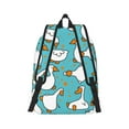 thumbnail image 3 of Daiia Cartoon Funny Goose Vintage Canvas Backpack for Men and Women ,Hiking Backpack,Travel Laptop Bag for School,Large Capacity Backpack, 3 of 8