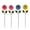 A1#, variant on 4-Pack, Vibrant Metal Flowers Garden Decor, Colorful Metal Flower Outdoor Decorative Garden Stakes, Yard Art Spring Decorations for Outdoor Lawn Pathway Patio