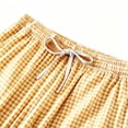 thumbnail image 6 of Asxite Plus Size Womens Pajamas Pants Loose High Waist Plaid Pocket Cropped Sleepwear, 6 of 7