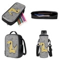 thumbnail image 3 of ZUXONGSY Cartoon Dinosaur Print 4 PCS Backpack Set for Girls Boys Kids Large Capacity Student Schoolbags Bookbag with Cooler Lunch Box Pencil Case and Water Bottle Holder, 3 of 6