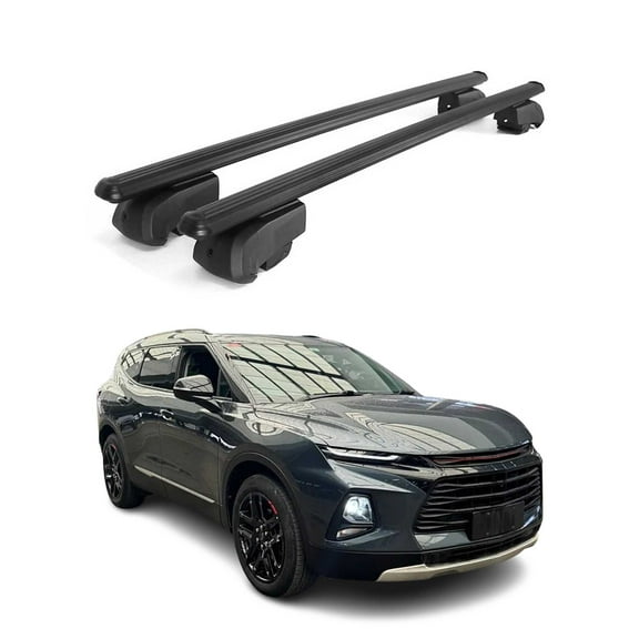 Lockable Roof Rack Cross Bars Carrier for Chevrolet Trailblazer 2021-2024 Black