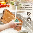 thumbnail image 4 of Kssiaz Couch Arm Tray  Bamboo Sofa Tray Table for Couch  Sofa Armrest Tray Table  -Slip Armrest Organizer  Foldable Couch Cup Holder for Snacks  Phone  Control  Cups  Natural, 4 of 7