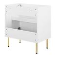 thumbnail image 4 of Vanity Cabinet (Sink not included), White, Wood, Hotel Bedroom Bathroom, Modern Contemporary HB36373, 4 of 10