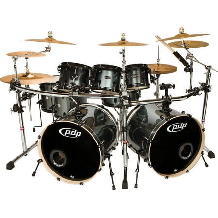 PDP by DW Double Drive 8-Piece Shell Pack Gray Metal