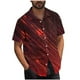 thumbnail image 1 of Mens Casual Manga Corta Botón Abajo Camisas Turndown Cuello Blusa de Impresión, Poliéster Ligero Top de la Moda para el Verano Al Aire Libre Y el Uso Diario, 1 of 6