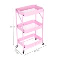 thumbnail image 3 of Carrito Auxiliar VANLIG 3 Niveles Rosa, 3 of 3