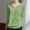 Green, variant on Women's Knit Cotton Hoodie Lightweight Breathable Long Sleeve Sun Protection V Neck Casual Pullover Tops for Ladies M-2XL White