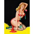 thumbnail image 3 of Driben, Peter 12x14 Black Modern Framed Museum Art Print Titled - Mid-Century Pin-Ups - Beauty Parade Magazine - Rose, 3 of 5