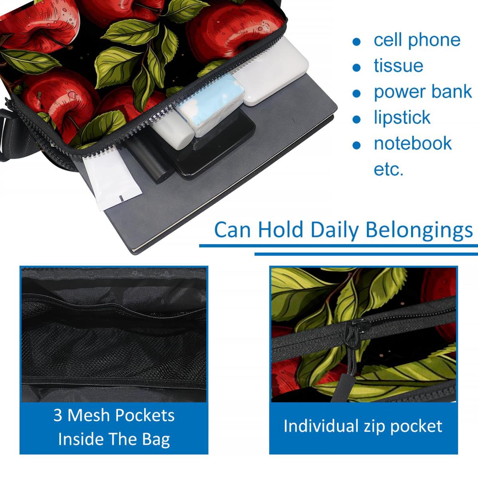 Fruit Lightweight Crossbody Bag Fanny Pack Waist Bag Adjustable Extension Strap Unisex Bag