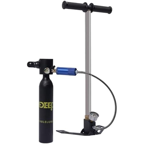 0.5L Mini Scuba Tank,Oxygen Cylinder Diving Equipment 4500PSI,Portable High-Pressure Pump Scuba Diving Tank Kit for Underwater Breath System 10 Minutes$$Sport & Recreation Other