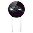 thumbnail image 1 of Acrylic Killer Whale Orca with Waves Cake Topper Party Decoration for Wedding Anniversary Birthday Graduation, 1 of 6