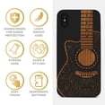 thumbnail image 4 of Case Yard Wooden Case for iPhone-XS-Max Soft TPU Silicone cover Slim Fit Shockproof Wood Protective Phone Cover for Girls Boys Men and Women Supports Wireless Charging Electro Guitar Design, 4 of 7