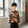 thumbnail image 3 of Abcomgle Long Sleeve T Shirts for Boys 10-12 Athletic Camo Crewneck T-Shirts for Boys Fall Basic Top for Boys Loose Boys Layering, 3 of 4