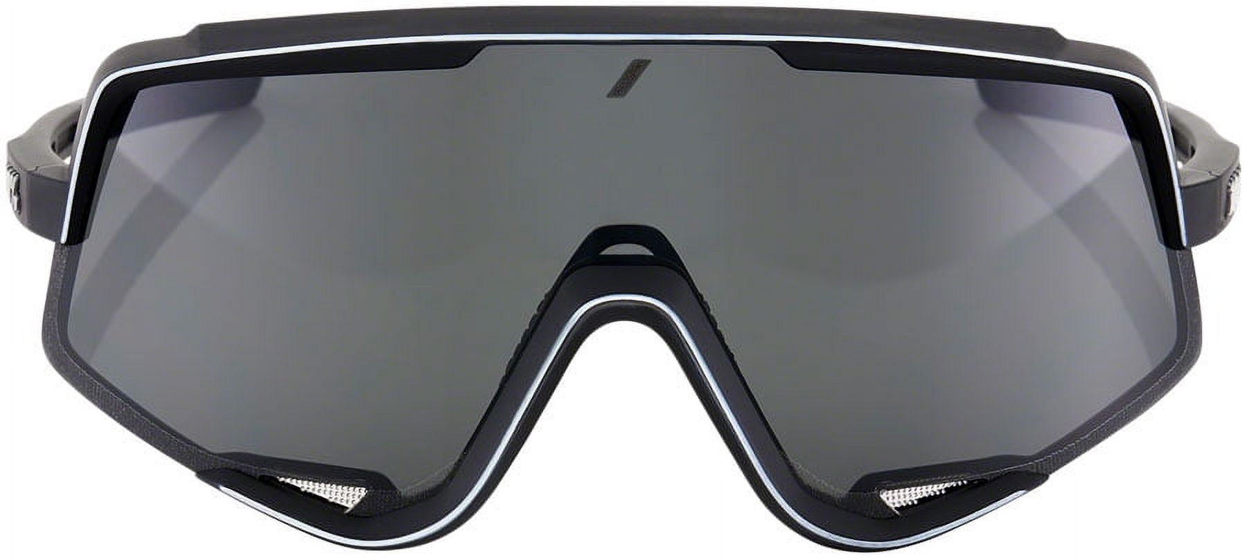 100% Glendale Sunglasses: Soft Tact Black Frame with Smoke Lens