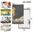 thumbnail image 6 of Yayeee 100% Cotton Hand Towels for Bathroom 16" x 28" Soft Absorbent Kitchen Towel, Retro Halloween Cat, 6 of 7
