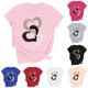 thumbnail image 1 of RKSTN Valentine Gifts Women's Valentine's Day T Shirts Oversized Crewneck Valentines Graphic Print Short Sleeve Shirt Womens Casual Solid Round Neck Plus Size Loose Fits Tee Top Summer Clothes, 1 of 8