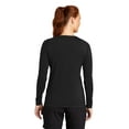 thumbnail image 2 of Sport-Tek LST470LS Ladies Long Sleeve Rashguard Tee, White, 4XL, Womens Clothing, Womens Swimsuits, 2 of 4