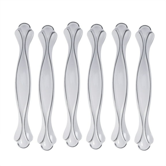 WRISTBIQUE Zinc Alloy Cabinet Pull White Drawer Pull 6 Pcs