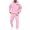 Pink, variant on SGMVNU Men's Jogging Tracksuit Set Hoodie Tracksuit With Joggers Outfit Tracksuit Fall Winter Outfit Casual Running Jogging Sport Comfort Suit Sets(Navy, L)