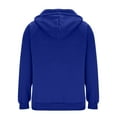 thumbnail image 4 of MHFRRA Sudadera con Capucha y Cremallera de Un Cuarto, Informal, Forrada, Cómoda, Suave, Cálida, para Invierno, Otoño, Exterior, Deportiva, con Capucha Azul, 4 of 4