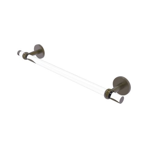 Clearview Collection 18-in Towel Bar with Twisted Accents in
