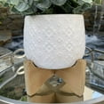 thumbnail image 3 of Flora Bunda 3.5 Inch Indian Ceramic on Stand Mid Century,Matte White 3.5", 3 of 5