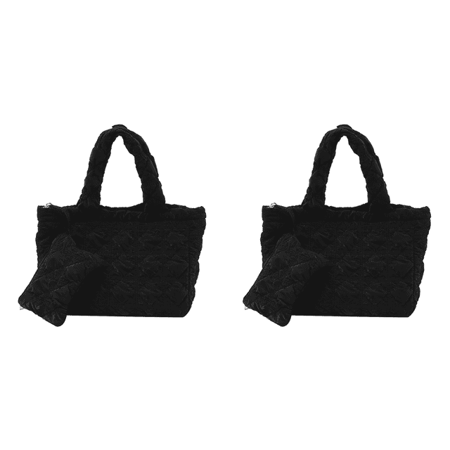 Bolso Mano Acolchado para Mujer Hombro Gran Capacidad Con Juego Monedero ()
