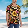thumbnail image 5 of Daiia Sunflowers Mushrooms Hawaiian Shirt for Men Gentle Cotton Regular Short Sleeve Casual-XX-Large, 5 of 9