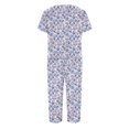 thumbnail image 4 of Womens Pajama Set 2026 Lounge Vintage Floral Printed Plus Size Short Sleeve and Capri Trousers Sets with Pockets, 4 of 7