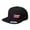 Black, variant on Snapback Hat for Men Flat Bill Left Side Panel Hats Puerto Rico Map Flag Embroidery Embroidered Flat Bill Hat Acrylic Dark Grey Design Only