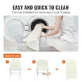 thumbnail image 4 of VEVOR Stretch Spandex Folding Chair Covers, Universal Fitted Chair Cover, Removable Washable Protective Slipcovers, for Wedding, Holiday, Banquet, Party, Celebration, Dining (50PCS Beige), 4 of 9