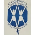 thumbnail image 2 of Castanis 15x18 Black Ornate Wood Framed Double Matted Museum Art Print Titled - 2Nd Congress to Unite Women (1970), 2 of 5