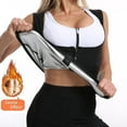 thumbnail image 4 of SALE Women Zipper Sleeveless Tops Sweat Sauna Shirt Body Shapers Vest Thermo Waist Trainer Shapewear Fat Burner Waist Shaper Corset, 4 of 6