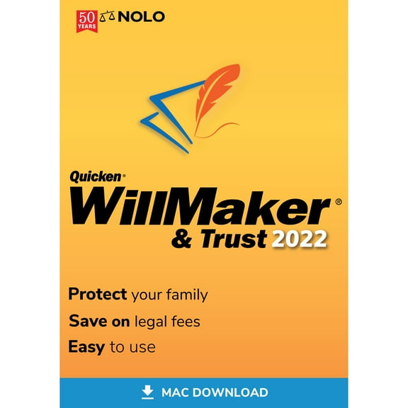 Quicken WillMaker & Trust 2022 Mac ESD, (Digital Download) , (018527503850)