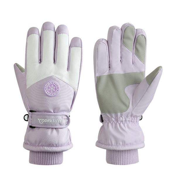 Guantes cálidos de esquí de invierno para hombres y mujeres, para exteriores, para montar en pareja, con pantalla táctil, forro polar, resistentes al frío y al viento