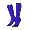 thumbnail image 2 of Balery Darkblue Printed Novelty Socks Men's Women's Crew Socks Sports Socks Knee High Socks Cotton Socks Quirky and Cool Socks, 2 of 9