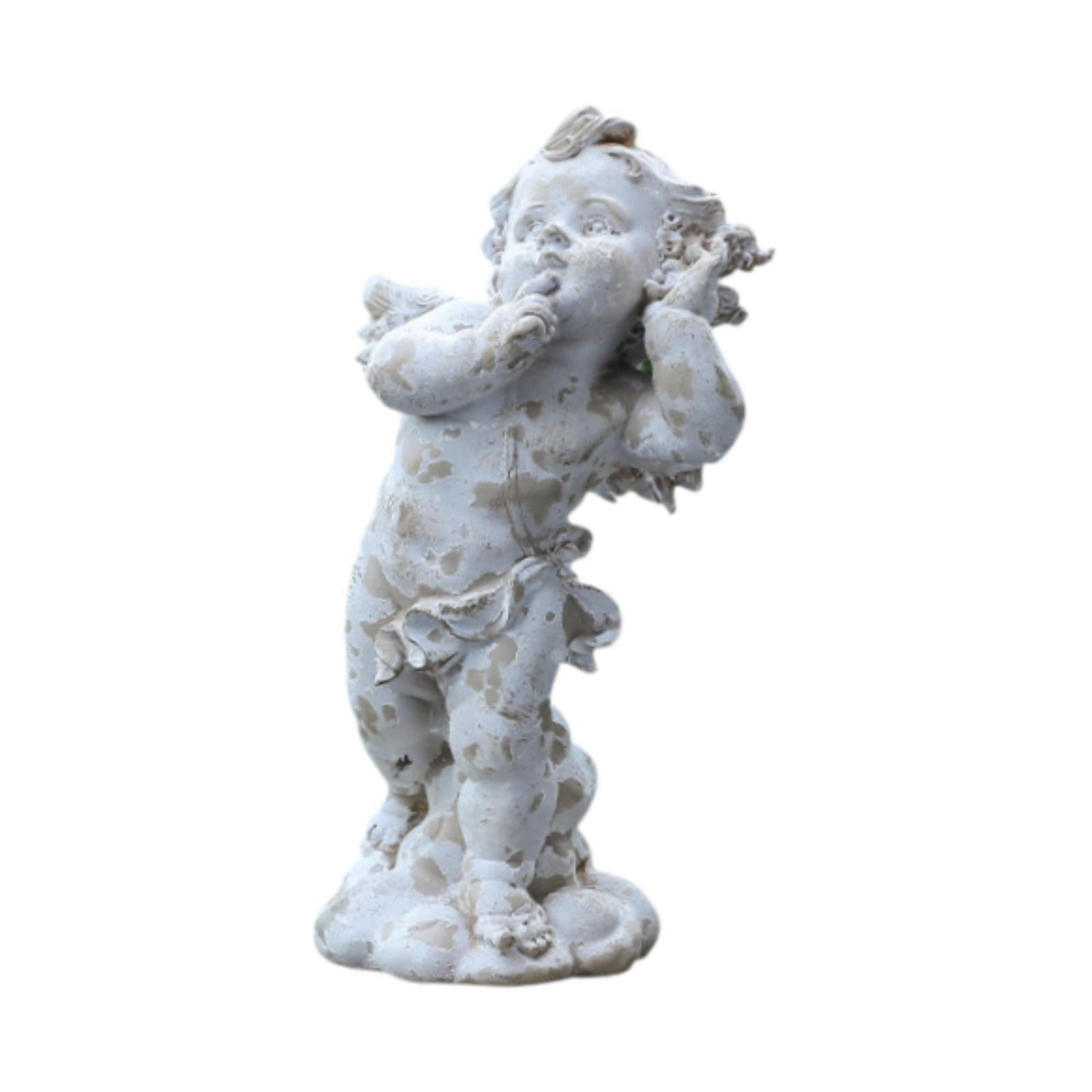 MAGIDEAL Angel Garden Statue Sculpture European Vintage Outdoor Statue for Poolside B