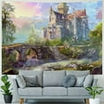 thumbnail image 4 of Nawypu Beautiful Castle Backdrop Tapestry,Washable Dreamy Princess Castle Tapestry,Blue Sky Backgrounds for Kids Family Fairy Tale Princess and Prince Entertainment Birthday Party, 4 of 6