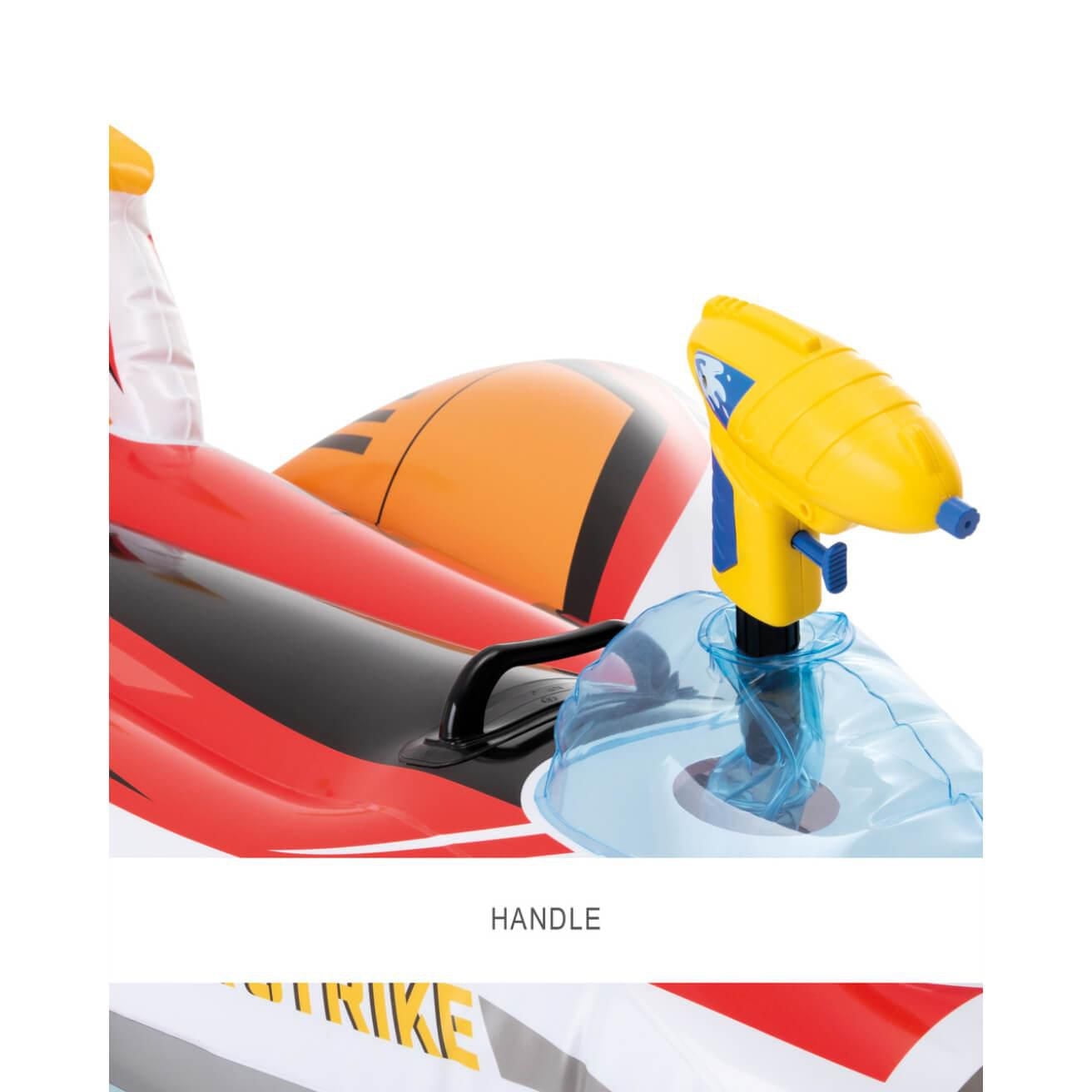 Intex Water Gun Plane Ride-On, Age 3+, Inflatable Pool Float with