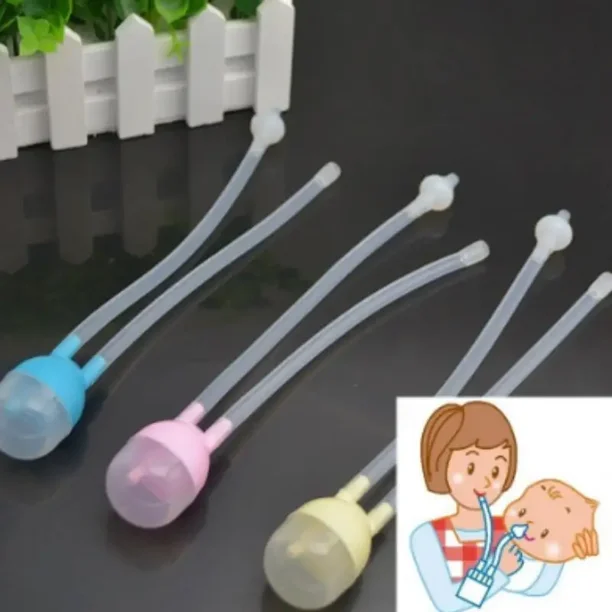 Limpiador de Nariz de seguridad para bebé recién nacido, succión al vacío, protecciones contra la gripe, cuidado del aspirador Nasal