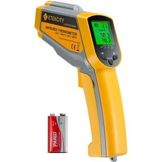  Infrared Thermometer Gun 1080, Pizza Oven Accessories, Laser  Food Meat Pool Surface Thermometer, Temperature Temp Gun For Cooking,  Griddle Hvac Tools, -58F To 1130F, Yellow