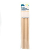 Hello Hobby Wood Dowels 3/8" x 12", Resealable Bag, 10-Pack