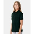 thumbnail image 3 of Hanes Youth Ecosmart Jersey Polo - Assorted Mix Color Polo Tee Shirts | Elevate Young Style with Our Kids' Polo Shirts for Boys and Girls - Pack of 6 | XL Size, 3 of 5