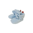 thumbnail image 3 of Wrapables® Fleece Baby Booties with Anti-Skid Bottoms, Blue, 12-18 M, 3 of 5