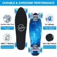 thumbnail image 2 of BELEEV Planches à Roulettes Cruiser pour Débutants, Planche à Roulettes Concave 7 Plis Canadian Maple Double Kick Deck avec T-Tool de Skate, Planche à Roulettes Complète 22 x 6 Pouces pour Enfants Ados Adultes, Bleu, 2 of 10