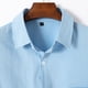 thumbnail image 3 of Blusa y camisa de manga corta con cuello vuelto para hombre, camisa de verano de manga corta con solapa, top informal de moda transpirable con bolsillo en el pecho, top/camisa de manga corta con solap, 3 of 5